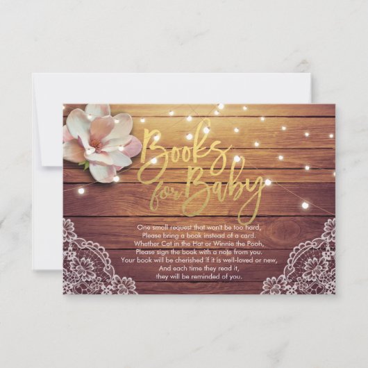Invitation Livres baby showers pour bébé / Apporter un livre (Devant)