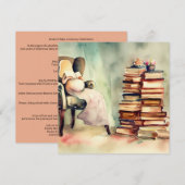 Invitation Livres & Bébé : Célébration littéraire, Un Baby sh (Devant / Derrière)