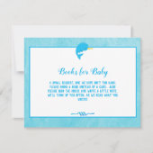 Invitation Livres Bleus Narwhal Pour Baby shower (Devant)