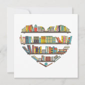 Invitation Livres cool Lecture Hommes Femmes Livre Lover Lite (Devant)