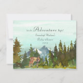 Invitation Livres d'aventure en forêt pour jeu de bébé faons (Dos)