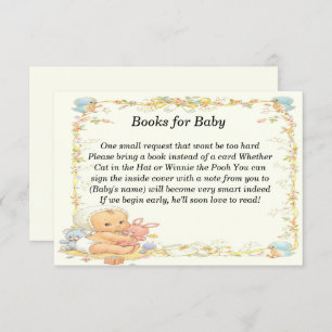 Invitation Livres De Baby shower De Style vintage Pour Baby C