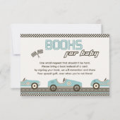 Invitation Livres De Baby shower De Voiture De Course Pour Ba (Devant)