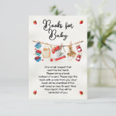 Invitation Livres de Baby shower pour bébé sur le marché agri (Debout devant)