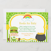 Invitation Livres de Baby shower st patrick pour bébé (Devant)