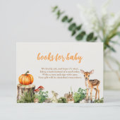 Invitation Livres de citrouille pour bébé (Debout devant)