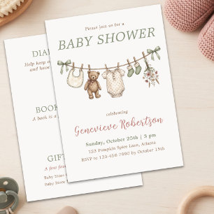 Invitation Livres de tirage au sort de couches pour Baby Show