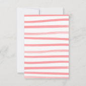 Invitation Livres dessinés à la main pour bébé fille (Dos)