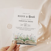 Invitation Livres et Brunch Fête des mariées de livre