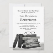 Invitation Livres et lunettes de lecture Pilotes de la Partie (Devant)