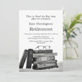 Invitation Livres et lunettes de lecture Pilotes de la Partie (Debout devant)