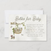 Invitation Livres forestiers de Woodland pour le Baby shower (Devant)