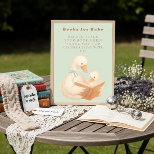 Invitation Livres Green A Silly Goose pour le langage des sig