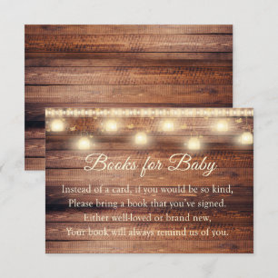Invitation Livres Neutres En Baby shower De Bois Pour Baby Ca