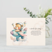 Invitation Livres pour bébé Teddy Bear (Debout devant)