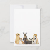 Invitation Livres pour chien de shower de bébé (Dos)