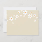 Invitation Livres Retro Daisy pour marguerites pour bébés (Dos)