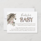 Invitation Livres rustiques pour chevaux pour Baby shower (Devant)