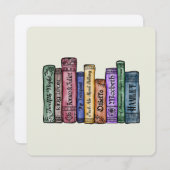 Invitation Livres Shakespeare No.1 (Devant / Derrière)