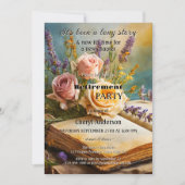 Invitation Livres Vintages bohémiens Retraite florale (Devant)