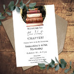 Invitation Livres vintages Prochain Chapitre 40e Anniversaire<br><div class="desc">Livres vintages Prochain Chapitre 40e anniversaire adulte. Facile à personnaliser. Tout le texte est ajustable et facile à changer pour vos besoins de fête. idéal pour les amateurs de livre dans votre vie. N'importe quel âge,  il suffit de changer le texte.</div>