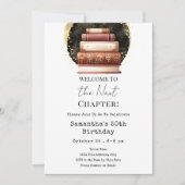 Invitation Livres vintages Prochain Chapitre 50e Anniversaire (Devant)