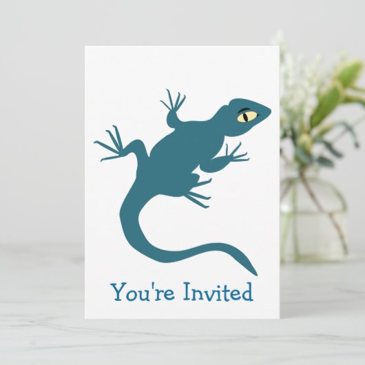 Invitation Lizard Design Toute Occasion (Debout devant)