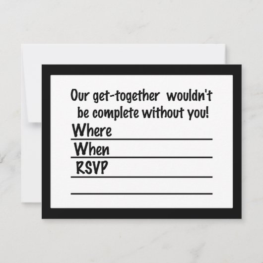 Invitation Lizard hurle (Dos)