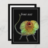 Invitation Lizard hurle (Devant / Derrière)