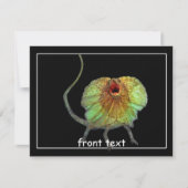 Invitation Lizard hurle (Devant)