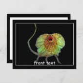 Invitation Lizard hurle (Devant / Derrière)