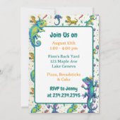 Invitation Lizard Themed Boy's Birthday Party (Dos)