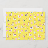 Invitation Llama Baby shower coloré mexicain (Dos)