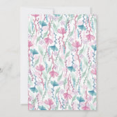 Invitation Llama Baby shower vert mignon Hommes Neutre (Dos)