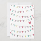 Invitation Llama et Mama Baby shower Mention d'invitation (Dos)