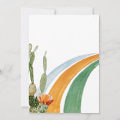 Invitation Llama Fun Anniversaire Fête Fiesta Cactus (Dos)