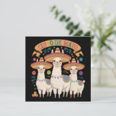Invitation Llama Funny Cinco De Mayo Fête (Debout devant)