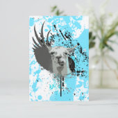 Invitation llama hi-fi (Debout devant)