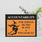 Invitation L'obligation de rendre compte n'est pas une chasse (Debout devant)