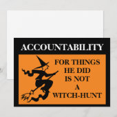 Invitation L'obligation de rendre compte n'est pas une chasse (Devant / Derrière)