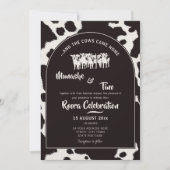 Invitation Lobola Roora Africain traditionnel Mariage Vache I (Devant)