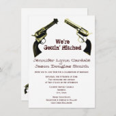 Invitation L'obtention du cowboy accroché lance des (Devant / Derrière)