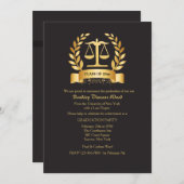 Invitation L'obtention du diplôme honore l'invitation (Devant / Derrière)