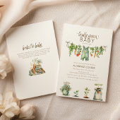 Invitation Locally Grown Baby Shower