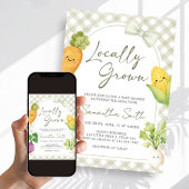 Invitation Locally Grown Baby Shower
