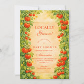 Invitation Locally Grown Garden Baby Shower (Devant)