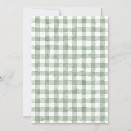 Invitation Locally Grown Market Stand Sage Green Baby Shower (Dos)