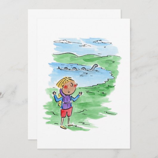 Invitation Loch Ness (Devant / Derrière)