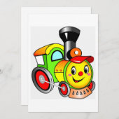 Invitation Locomotive (Devant / Derrière)