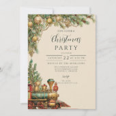 Invitation Locomotive festive de vacances (Devant)